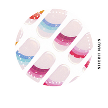 Load image into Gallery viewer, Rainbow Star Semi Cured Gel Nail Sticker Kit