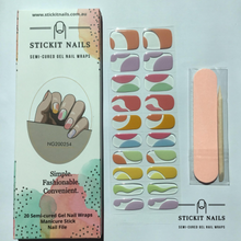 Load image into Gallery viewer, Coastal Feels Semi Cured Gel Nail Sticker Kit