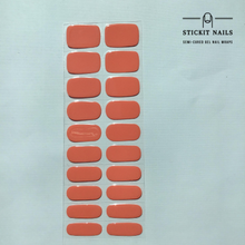 Load image into Gallery viewer, Salmon Semi Cured Gel Nail Sticker Kit