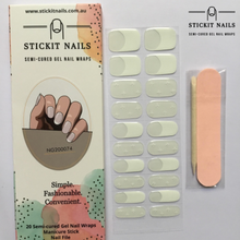 Load image into Gallery viewer, French Sparkle Semi Cured Gel Nail Sticker Kit