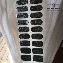 Load image into Gallery viewer, Turquoise Granite Semi Cured Gel Nail Sticker Kit