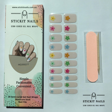 Load image into Gallery viewer, Flower Hippie Semi Cured Gel Nail Sticker Kit