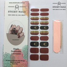 Load image into Gallery viewer, Oh Deer It's Christmas Semi Cured Gel Nail Sticker Kit