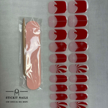 Load image into Gallery viewer, Christmas Day Semi Cured Gel Nail Sticker Kit