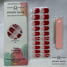 Load image into Gallery viewer, Christmas Day Semi Cured Gel Nail Sticker Kit