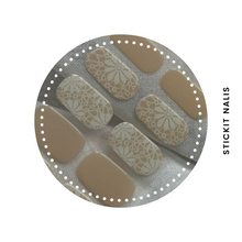 Load image into Gallery viewer, French Lace Cured Gel Nail Sticker Kit
