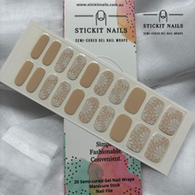 Load image into Gallery viewer, French Lace Cured Gel Nail Sticker Kit