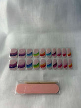 Load image into Gallery viewer, Rainbow Star Semi Cured Gel Nail Sticker Kit