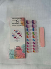 Load image into Gallery viewer, Rainbow Star Semi Cured Gel Nail Sticker Kit