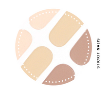 Load image into Gallery viewer, Neutrals Semi-cured Gel Nail Sticker Kit