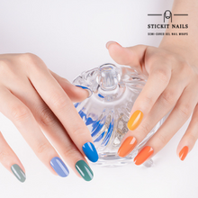 Load image into Gallery viewer, Earth Tones Semi Cured Gel Nail Sticker Kit