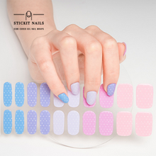 Load image into Gallery viewer, Pastel Dots Semi-cured Gel Nail Sticker Kit