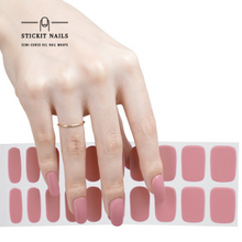 Load image into Gallery viewer, Blush Semi-cured Gel Nail Sticker Kit
