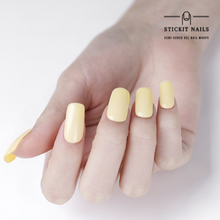 Load image into Gallery viewer, Lemon Sorbet Semi-cured Gel Nail Sticker Kit