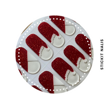 Load image into Gallery viewer, Christmas French Semi Cured Gel Nail Sticker Kit