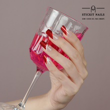 Load image into Gallery viewer, Christmas French Semi Cured Gel Nail Sticker Kit