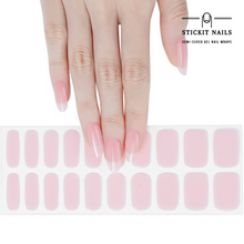 Load image into Gallery viewer, Natural Pink Semi-cured Gel Nail Sticker Kit