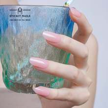 Load image into Gallery viewer, Natural Pink Semi-cured Gel Nail Sticker Kit