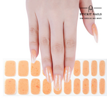 Load image into Gallery viewer, Peach Quartz Semi Cured-gel Nail Sticker Kit