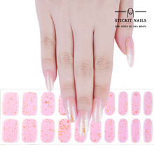 Load image into Gallery viewer, Pink Pearl Semi Cured-gel Nail Sticker Kit