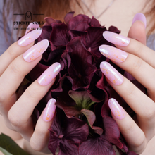 Load image into Gallery viewer, Pink Pearl Semi Cured-gel Nail Sticker Kit
