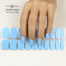 Load image into Gallery viewer, Summer Sky Semi-cured Gel Nail Sticker Kit