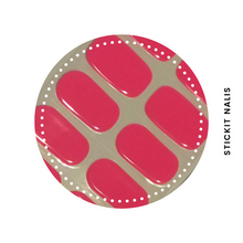 Load image into Gallery viewer, Neon Pink Semi-cured Gel Nail Sticker Kit