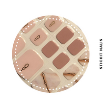 Load image into Gallery viewer, Rose Marble Semi-cured Gel Toe Nail Sticker Kit