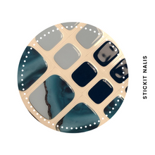 Load image into Gallery viewer, Blue Marble Semi-cured Gel Toe Nail Sticker Kit