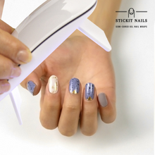 Load image into Gallery viewer, Purple Moon Semi-cured Gel Nail Sticker Kit