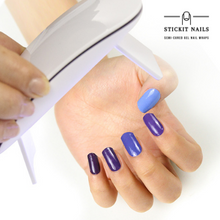 Load image into Gallery viewer, Moody Blues Semi-cured Gel Nail Sticker Kit