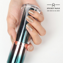 Load image into Gallery viewer, Champagne Dust Semi Cured Gel Nail Sticker Kit