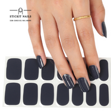 Load image into Gallery viewer, Squid Ink Semi-cured Gel Nail Sticker Kit