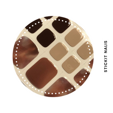 Load image into Gallery viewer, Cappuccino Semi-cured Gel Toe Nail Sticker Kit