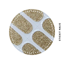 Load image into Gallery viewer, Champagne Dust Semi-cured Gel Nail Wraps