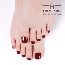Load image into Gallery viewer, Cherry Blossom Semi Cured Gel Toe Nail Sticker Kit