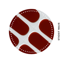Load image into Gallery viewer, Chocolate Rust Semi-cured Gel Nail Wraps