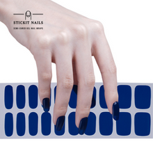 Load image into Gallery viewer, Indigo Semi Cured Gel Nail Sticker Kit