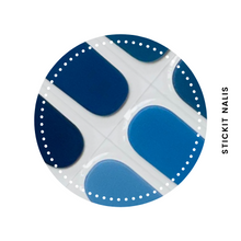 Load image into Gallery viewer, Moody Blues Semi-cured Gel Nail Wraps
