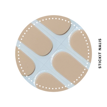 Load image into Gallery viewer, Natural Nude Semi-cured Gel Nail Wraps