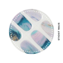 Load image into Gallery viewer, Ocean Blues Semi-cured Gel Nail Sticker Kit