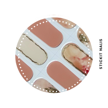 Load image into Gallery viewer, Rose Quarts Semi-cured Gel Nail Wraps