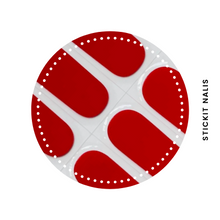 Load image into Gallery viewer, Ruby Red Semi-cured Gel Nail Wraps
