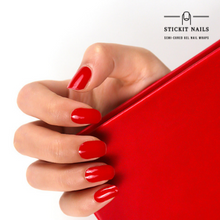 Load image into Gallery viewer, Ruby Red Semi-cured Gel Nail Sticker Kit