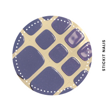 Load image into Gallery viewer, Violet Holographic Semi-cured Gel Toe Nail Sticker Kit