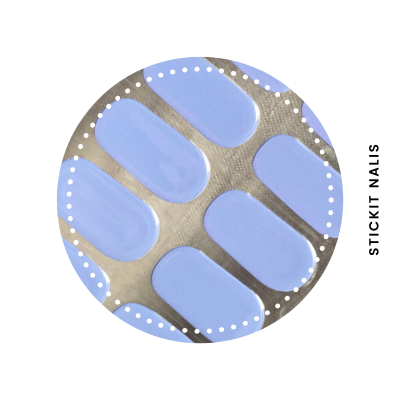 Mauve Shimmer Semi-cured Gel Nail Sticker Kit