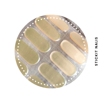 Gold/Rose [Iridescent] Semi-cured Gel Nail Sticker Kit