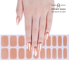 Load image into Gallery viewer, Gold/Rose [Iridescent] Semi-cured Gel Nail Sticker Kit
