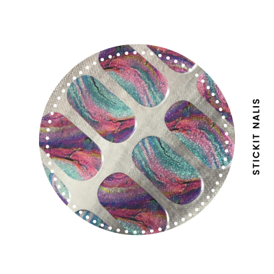 Fairy Floss Semi Cured Gel Nail Sticker Kit