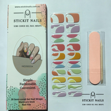 Load image into Gallery viewer, Coastal Feels Semi Cured Gel Nail Sticker Kit
